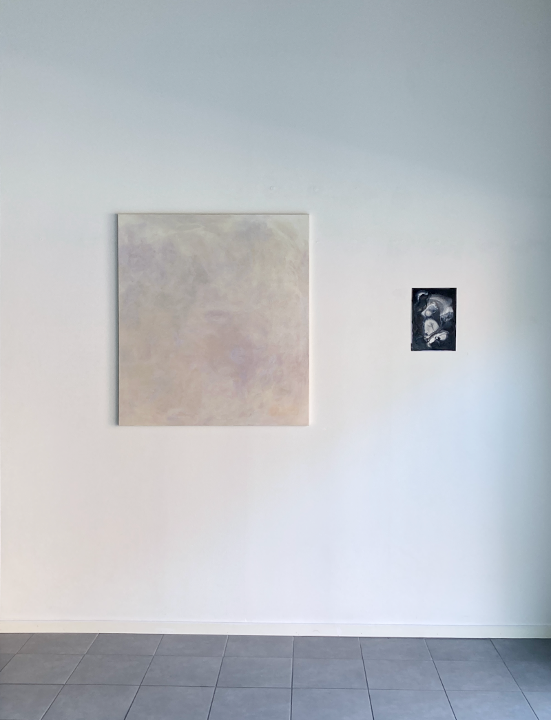 installation view of the painting Oyster